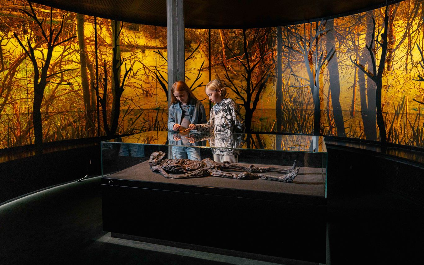 Udstillingsfoto af Haraldskærkvinden